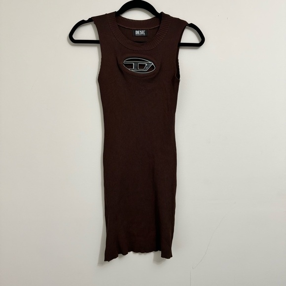 Diesel Dresses & Skirts - Diesel Ribbed Knit Tank Dress Brown Small